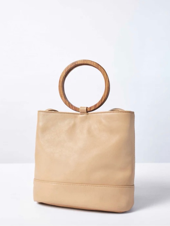 Anthropologie Handbags - Anthropologie Payton James Wood Bucket Tote